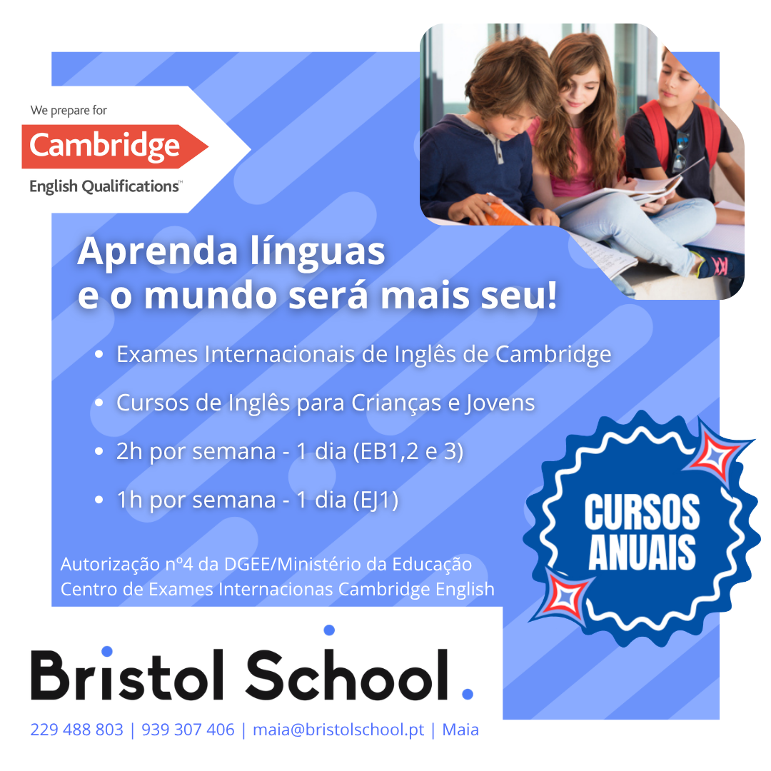 Logótipo de Protocolo ADAAN × Bristol School na Maia